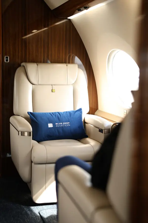 Private jet cabin