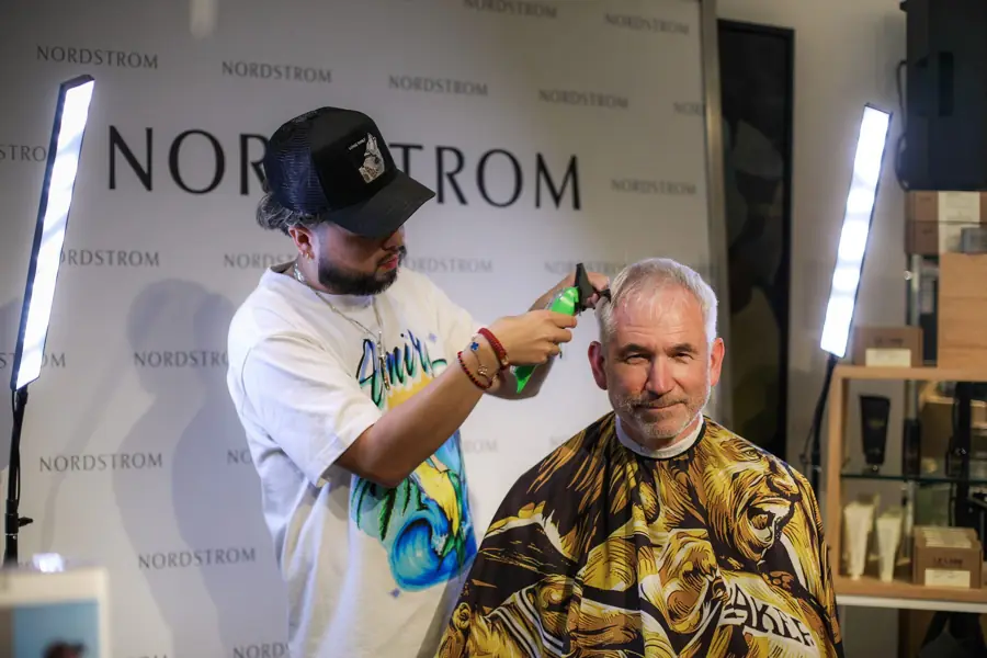 Free haircuts at the back-to-school event
